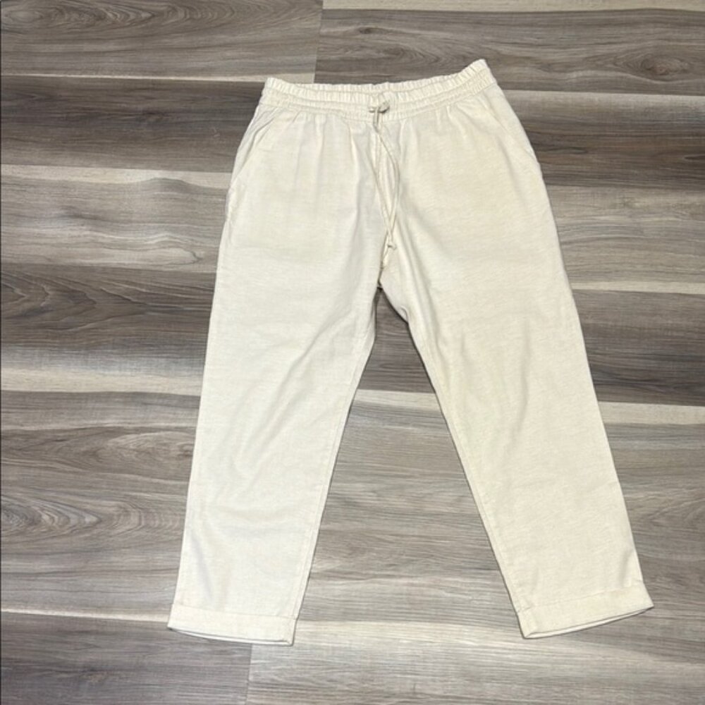 MEC Cream hemp blend fabric Joggers size medium